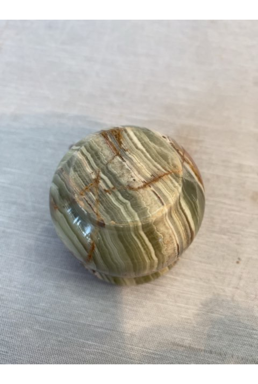 Marmor æggebæger/saltkar